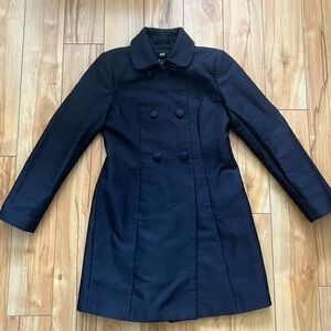 H&M Elegant Black Double-Breasted Coat